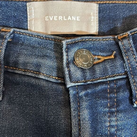 EVERLANE denim blue jeans 26 high rise - Picture 3 of 6